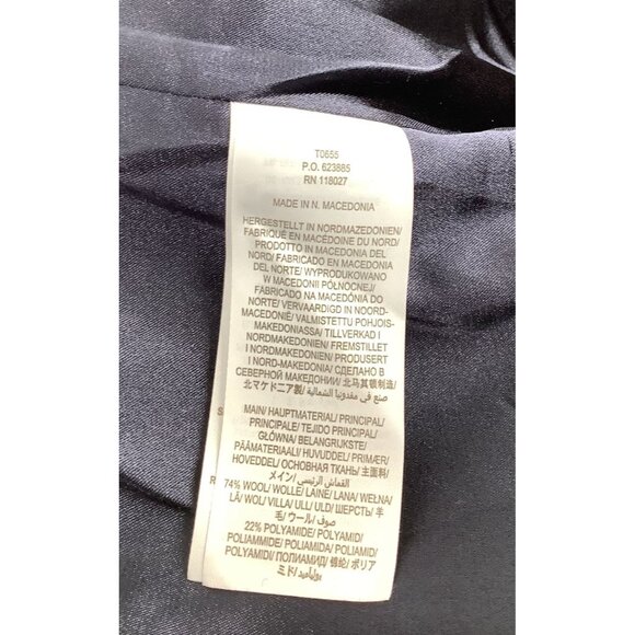 NWT Boden Womens Navy Wool Blend Cropped Jacket With Buttons & Collar Size 4 - Picture 7 of 7